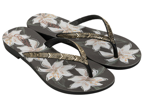 GRENDHA AMOR EM FLOR RAST AD-LILY BLACK-119086BH137