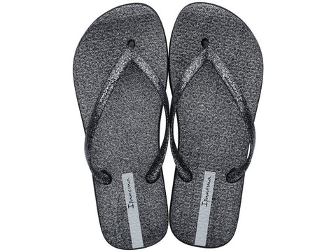 IPANEMA GLITTER FEM-Black / Black Glitter Silver-12648125228